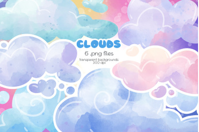 Clouds Clipart - PNG Files