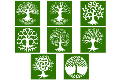 Tree of Life Stencil, Tree of Life Bundle, Tree of Life SVG.