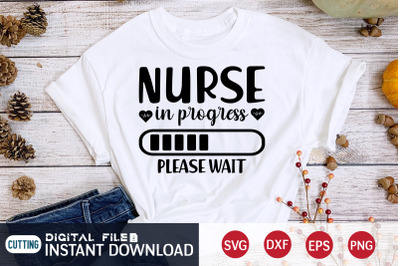 Nurse in Progress Please Wait SVG