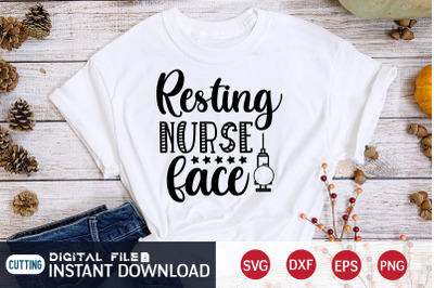 Resting Nurse Face SVG