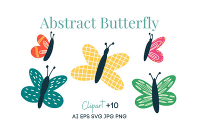 Abstract Butterfly Clipart