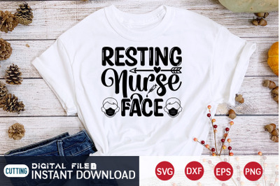 Resting Nurse Face SVG