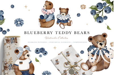 Blueberry Teddy Bears Vintage Collection