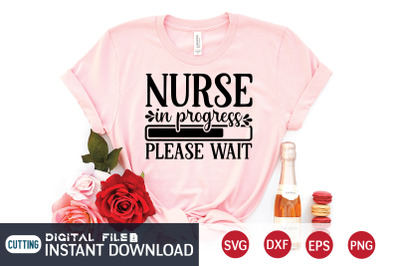 Nurse in Progress Please Wait SVG