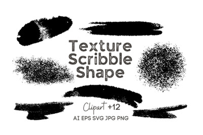 Texture Scribble Shape Clipart
