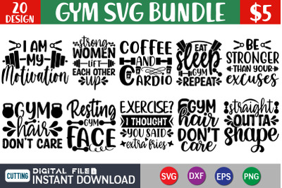 Gym SVG Bundle