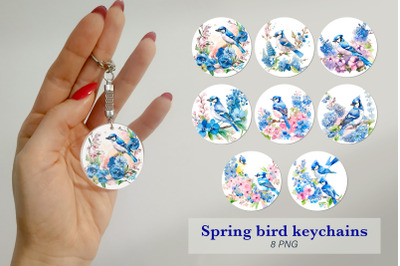 Floral keychain bundle Spring Keychain Sublimation png