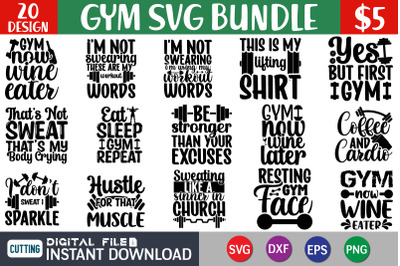 Gym SVG Bundle