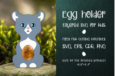 Kinkalow Cat | Easter Egg Holder Template