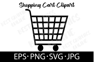 Shopping Cart EPS SVG PNG JPG Supermarket Trolley Grocery
