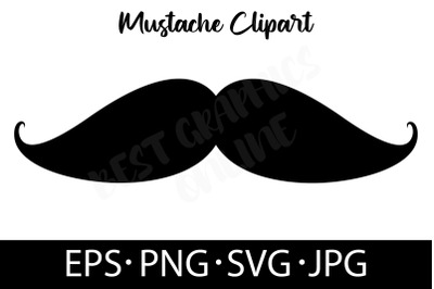 Mustache Silhouette EPS SVG PNG JPG Its a Boy Baby Shower