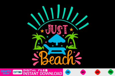 Just beach svg design