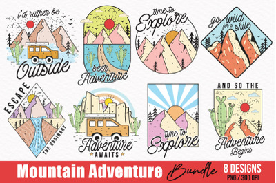 Vintage Mountain Adventure Sublimation Bundle