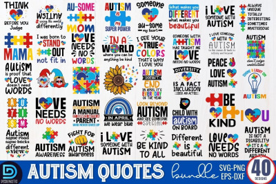 Big Autism SVG Bundle