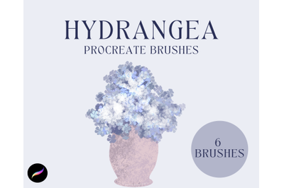 Hydrangea Procreate Brushes X 6
