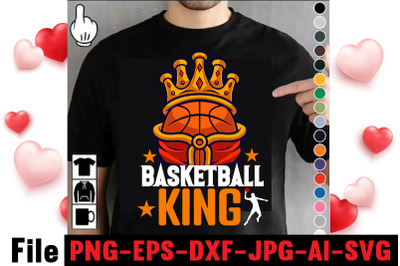 Basketball King T-shirt Design