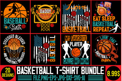 Basketball T-shirt Bundle ,baseball vector t-shirt best sell bundle de