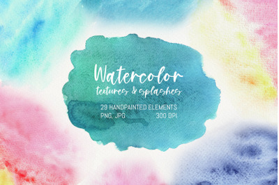 Watercolor sublimation backgrounds textures and splashes