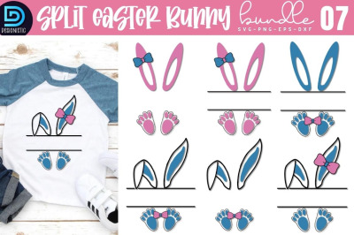 Split Easter Bunny SVG Bundle