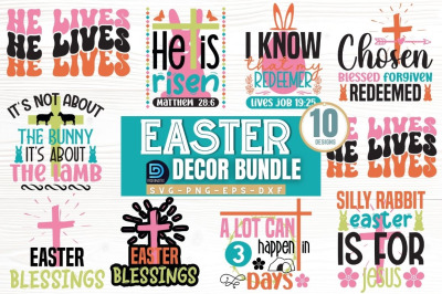 Easter Decor SVG Bundle,