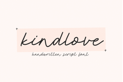 Kindlove - Handwritten Script Font