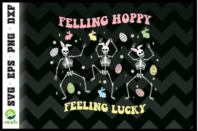 Feeling Hoppy Dancing Skeleton Easter