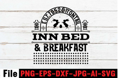 Est .1952 Cottontail Inn Bed &amp;amp; Breakfast SVG cut file