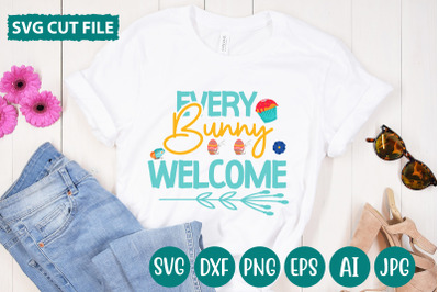 Every Bunny Welcome SVG cut file