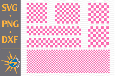 Pink Checkered Pattern SVG, PNG, DXF Digital Files Include