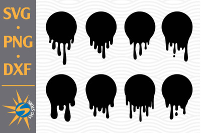 Dripping Silhouette SVG, PNG, DXF Digital Files Include