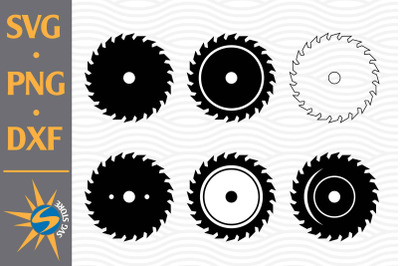 Saw Blade SVG, PNG, DXF Digital Files Include