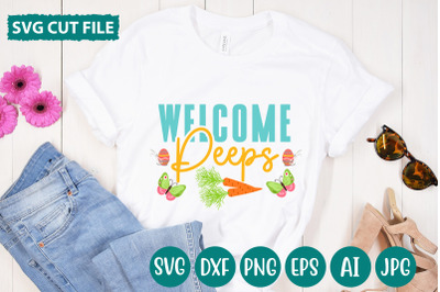 Welcome Peeps SVG cut file