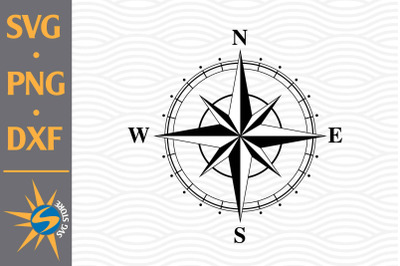Compass SVG, PNG, DXF Digital Files Include