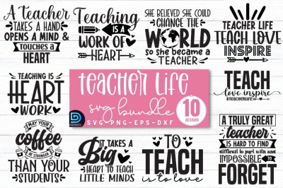 Teacher Life SVG Bundle