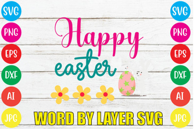 Happy Easter SVG cut file