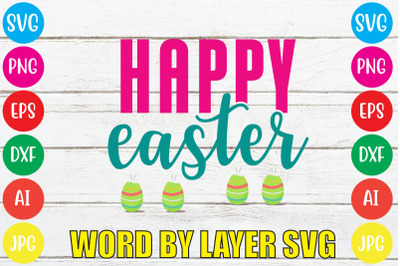 Happy Easter SVG cut file