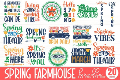 Spring Farmhouse SVG Bundle