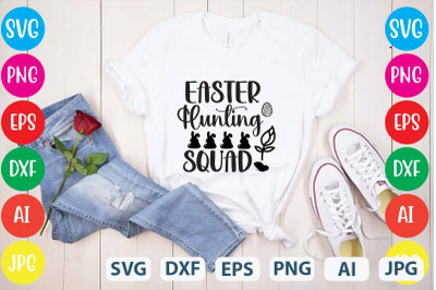Easter Hunting Squad SVG cut file