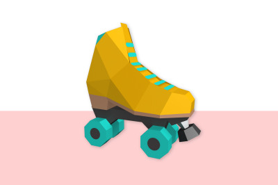 Papercraft roller Skates