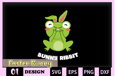 Bunny Ribbit Funny Frog Easter Bunny
