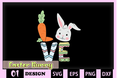 LOVE Easter Bunny Carrot Easter Vibes