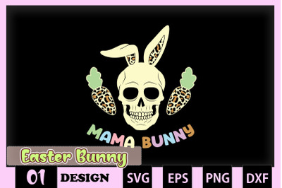 Mama Bunny Skull Easter Bunny