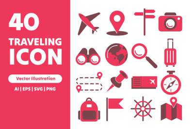 Traveling Vector Icon