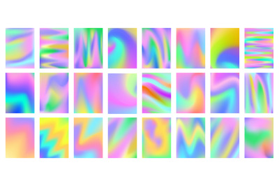Holographic backgrounds. Holo gradient mesh&2C; iridescent pearl colors a