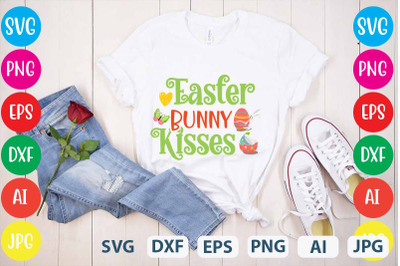 Easter Bunny Kisses SVG cut file