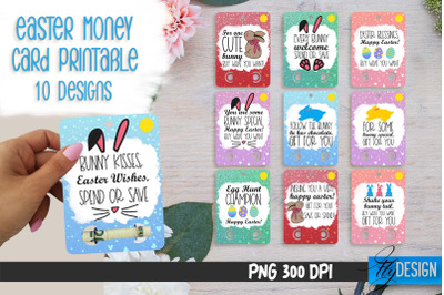 Happy Easter Money Card PNG Design | Easter Money Holder | Egg PNG