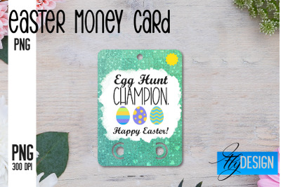 Happy Easter Money Card PNG Design | Easter Money Holder | Egg PNG