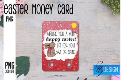 Happy Easter Money Card PNG Design | Easter Money Holder | Egg PNG