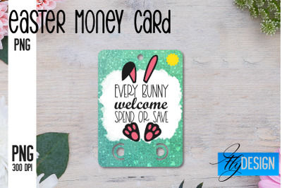 Happy Easter Money Card PNG Design | Easter Money Holder | Egg PNG