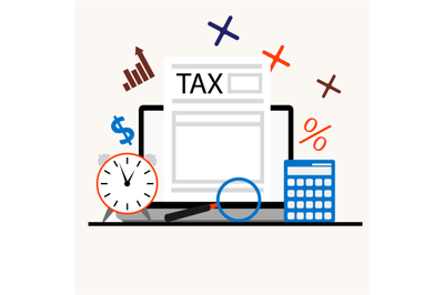 Online taxation, calculate and pay tax on laptop